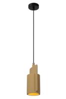 Lucide NINJA - Hanglamp - Ø 11,5 cm - 1xE27 - Geel - thumbnail