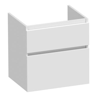 Brauer Delight - Onderkast - 60 cm - met 2 Softclose Lades Greeploos en 1 Sifon Uitsparing - Hoogglans Wit