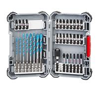 Bosch Accessories Bosch Power Tools 2608577147 Bitset 35-delig Plat, Kruiskop Pozidriv, Kruiskop Phillips, Binnen-zesrond (TX) Torsion zone - thumbnail