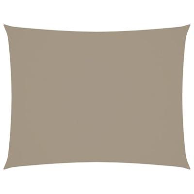 Zonnescherm rechthoekig 3x6 m oxford stof taupe - thumbnail