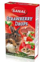 Strawberry drops 45g knaagdierensnack Sanal Beeztees - Sanal - thumbnail