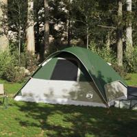VidaXL Koepeltent 6-persoons waterdicht groen - thumbnail