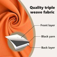 VidaXL Zwart-out gordijnen met ringen 2 pcs feloranje 260 x 140 cm - thumbnail