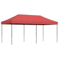VidaXL Partytent inklapbaar pop-up 580x292x315 cm bordeauxrood - thumbnail