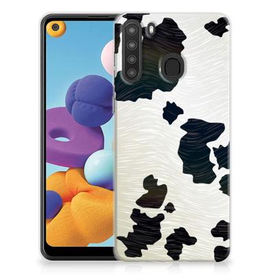 Samsung Galaxy A21 | TPU Hoesje | Koeienvlekken Samsung Galaxy A21 | TPU Hoesje | Koeienvlekken