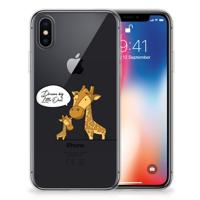 Apple iPhone X | Xs Telefoonhoesje met Naam Giraffe - thumbnail
