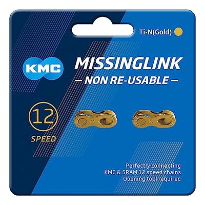 KMC kettingschakel 12 speed ti-n gold niet herbruikbaar