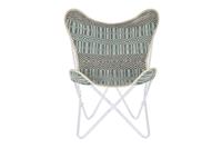 Tuinstoel DKD Home Decor Blauw Wit Groen Ijzer 74 x 65 x 90 cm - thumbnail