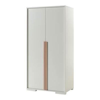 Vipack 2-deurs kledingkast Londen - wit - 195,2x98,4x56 cm - Leen Bakker