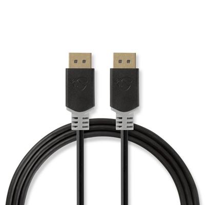 DisplayPort-kabel | DisplayPort male - DisplayPort male | 2,0 m | Antraciet