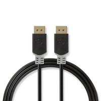 DisplayPort-kabel | DisplayPort male - DisplayPort male | 2,0 m | Antraciet - thumbnail