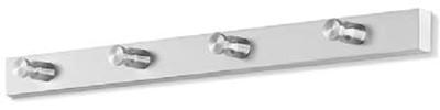 ZACK Accolo kapstok met 4 haken 40cm RVS-look