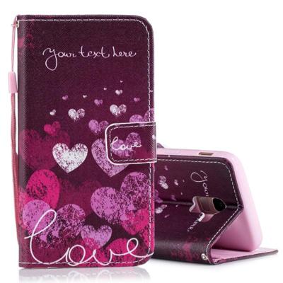Letter en hart patroon horizontale Flip lederen case voor Galaxy J6 (2018) met houder & kaartsleuven & portemonnee Letter en hart patroon horizontale Flip lederen case voor Galaxy J6 (2018) met houder & kaartsleuven & portemonnee
