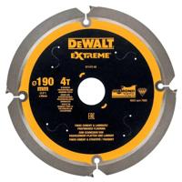 DeWALT Cirkelzaagblad voor Cementplaten | Extreme | Ø 190mm Asgat 30mm 4T - DT1472-QZ - thumbnail