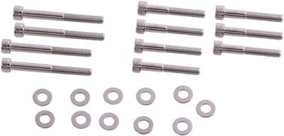 TNT Motorkap schroevenset screw set engine cover peugeot 50 chrome