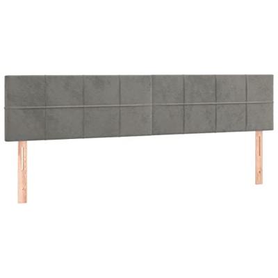 Bedframe zonder matras 120x190 cm fluweel lichtgrijs