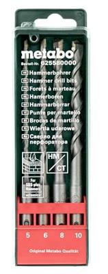 Metabo 625580000 Carbide Hamerboorset 4-delig 5 mm, 6 mm, 8 mm, 10 mm Gezamenlijke lengte 160 mm SDS-Plus 1 set(s)