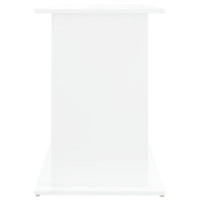 Aquariumstandaard 121x41x58 cm bewerkt hout wit - thumbnail