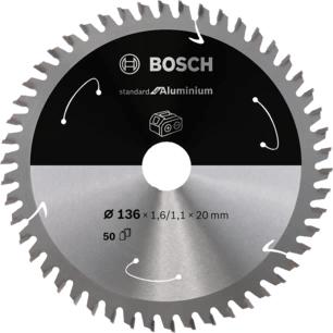 Bosch Accessories Bosch Power Tools 2608837754 Cirkelzaagblad 136 x 20 mm Aantal tanden: 50 1 stuk(s)