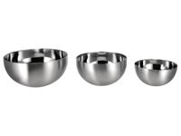 SILVERCREST Set van 3 RVS schalen - thumbnail