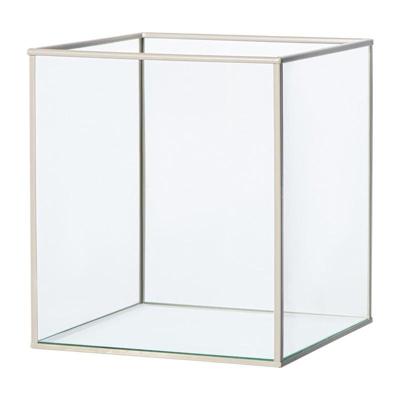 Deco box groot - beige - 20x16x16 cm