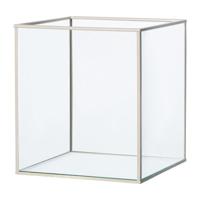 Deco box groot - beige - 20x16x16 cm - thumbnail