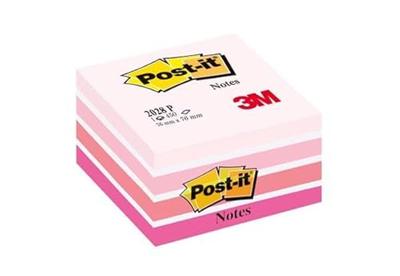 Post-it Notes kubus, 450 vel, t 76 x 76 mm, roze