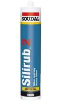 Soudal silirub 2 | siliconenkit | zwart | 300 ml - 102393 - thumbnail
