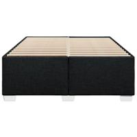 Bedframe zonder matras stof zwart 140x190 cm - thumbnail
