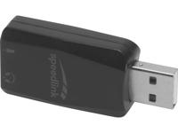 SpeedLink Vigo Microfoonontvanger Hoofdtelefoon (3.5 mm jackplug), Microfoon (3.5 mm jackplug) Zwart - thumbnail