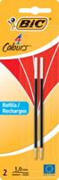 Bic vulling voor balpen 4 Colours Medium, blister met 2 stuks, rood - thumbnail