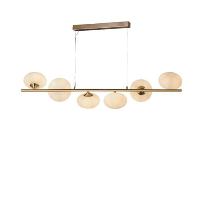 Searchlight Gouden hanglampPebble 6-lichts - 94041-6GO