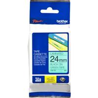 Labeltape Brother TZe, TZ TZe-751 PET Tapekleur: Groen Tekstkleur:Zwart 24 mm 8 m - thumbnail