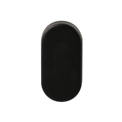 Hardbrass Blindrozet Shuffle ovaal - zwart