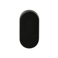 Hardbrass Blindrozet Shuffle ovaal - zwart - thumbnail