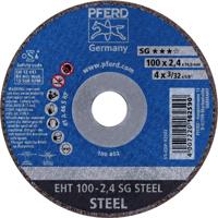 PFERD TOOLS EHT 100-2,4 SG STEEL/16,0 61340116 Doorslijpschijf recht 100 mm 25 stuk(s) Staal - thumbnail