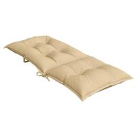 VidaXL Stoelkussens 6 st hoge rug 120x50x7 cm stof gemêleerd beige - thumbnail