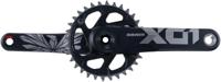 SRAM crankstel "x01 eagle" crankset x01 eagle 32t boost 165mm lunar po. - thumbnail