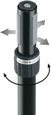 K&M 21340 Wind-up tussenpaal met ring lock en M20 schroefdraad