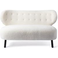 Jesper Home Bankje 'Kita' Teddy, kleur Crème - thumbnail