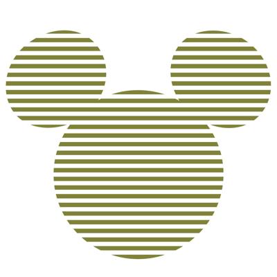 Komar Into Wonderland; Komar Dots Behangcirkel Disney - Mickey Mouse - Head - DD1-063