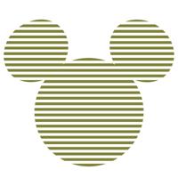 Komar Into Wonderland; Komar Dots Behangcirkel Disney - Mickey Mouse - Head - DD1-063 - thumbnail