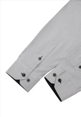 ItalianStyle - Jarley - Herenoverhemd - Grijs - Slimfitmodel