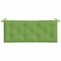 VidaXL Tuinbankkussens 2 st 120x50x7 cm stof gemêleerd groen - thumbnail