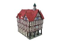 Wurm Lichthaus Rathaus Bad Urach van Porselein, Kleurrijk (B/H/D) 14x22x20cm - thumbnail