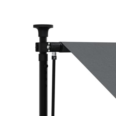 Luifel uittrekbaar 250x150 cm stof en staal antracietkleurig - thumbnail
