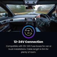 Nextbase Dash Cam Hardwire Kit, vaste inbouwkabel voor alle dashcams van de NextBase Serie 2, kabellengte 5 m, voor stroomvoorziening door aansluiting op zekeringkast, eenvoudige plug-and-play - thumbnail