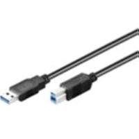 MicroConnect USB3.0AB1B USB-kabel 1m 3.2 Gen 1 (3.1 Gen 1) USB A USB B zwart - USB-kabel (1 m, USB A, USB B, 3.0 (3.1 Gen 1), mannelijke connector/stekker, zwart) - thumbnail