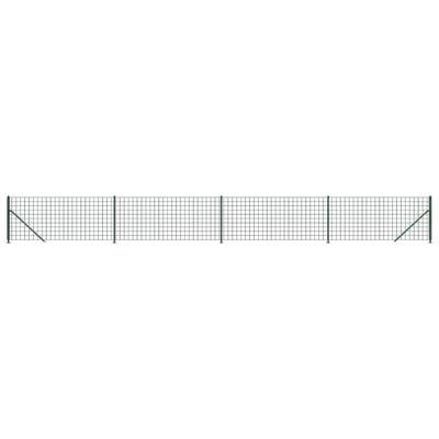 Draadgaashek met flens 1,1x10 m groen