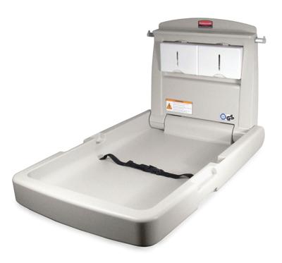 Rubbermaid Rubbermaid babyverschoontafel verticaal kunststof - grijs